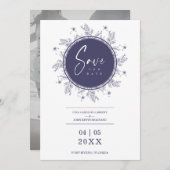 Modern Wildflowers Whimsical Script Custom Photo (Voorkant / Achterkant)