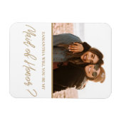 Modern Will You Be My Maid of Honor Photo Magnet (Horizontal)