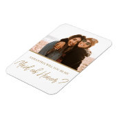 Modern Will You Be My Maid of Honor Photo Magnet (Côté Gauche)