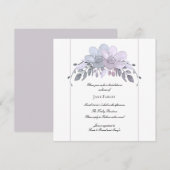 Modern Winter Floral Bridal Shower Kaart (Voorkant / Achterkant)