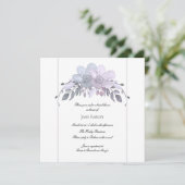 Modern Winter Floral Bridal Shower Kaart (Staand voorkant)
