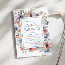 Modern Winter Floral Waterverf Vrijgezellenfeest