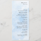 Modern Winter Mountain Pattern Wedding Programma (Achterkant)
