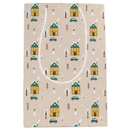 Modern Winter Vakantiehuis Medium Cadeauzakje