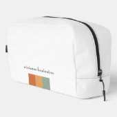 Modern Wit & Esthetisch Klein Retro Kleurenblok Toilettasje (Rechterhoek)