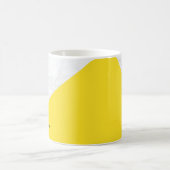 Modern wit marmer met geel blok Mok (Center)