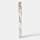 Modern wit marmer met gouden aderen Case-Mate iPhone case (Achterkant / Links)