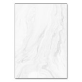 Modern Wit Marmer Roos Goud Script Trouwplaats Kaart (Achterkant)