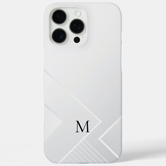 Modern Wit Patroon Case-Mate iPhone Case (Achterkant)