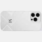 Modern Wit Patroon Case-Mate iPhone Case (Achterkant (horizontaal))