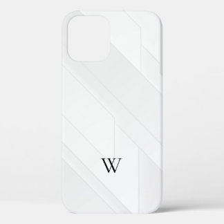 Modern Wit Patroon iPhone 12 Hoesje