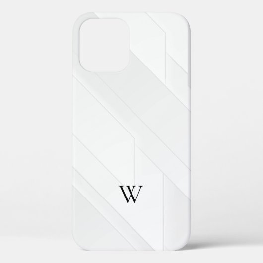 Modern Wit Patroon Case-Mate iPhone Case (Achterkant)