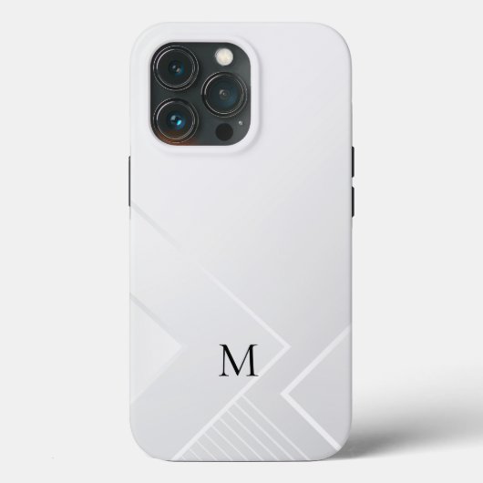 Modern Wit Patroon Case-Mate iPhone Case (Achterkant)
