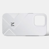 Modern Wit Patroon Case-Mate iPhone Case (Achterkant (horizontaal))