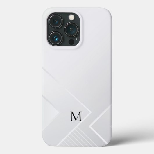 Modern Wit Patroon Case-Mate iPhone Case (Achterkant)
