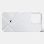 Modern Wit Patroon Case-Mate iPhone Case (Achterkant (horizontaal))
