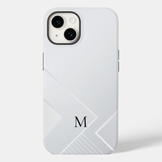 Modern Wit Patroon Case-Mate iPhone Case (Achterkant)