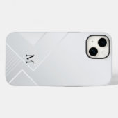 Modern Wit Patroon Case-Mate iPhone Case (Achterkant (horizontaal))