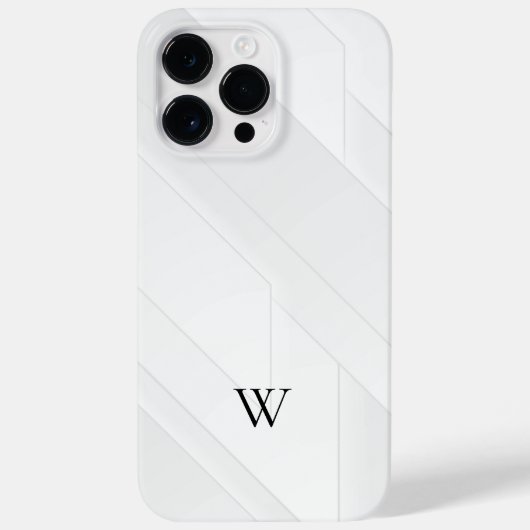 Modern Wit Patroon Case-Mate iPhone Case (Achterkant)