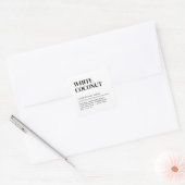 Modern wit product verpakking zeep label (Envelop)