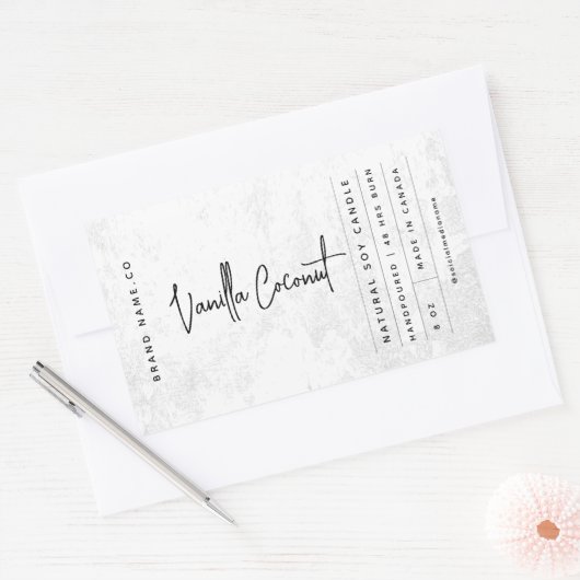 Modern wit rustiek label (Envelop)