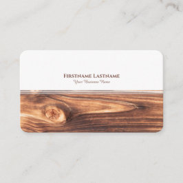 Modern wit strepen hout interieur elegant visitekaartje