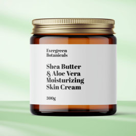 Modern wit waterdicht cosmetica potje label waterfles etiket