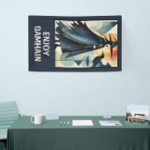 Modern Witches - een abstract kunstwerk 3 - Fan Fu Spandoek (Beurs)