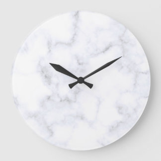Modern Witte Marmer Grote Klok