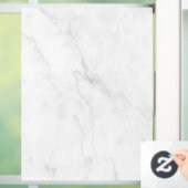Modern Witte Marmer Raamsticker (Huis)