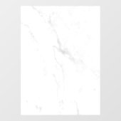 Modern Witte Marmer Raamsticker (Vel)