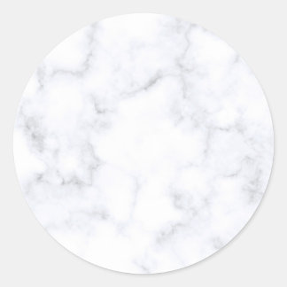 Modern Witte Marmer Ronde Sticker