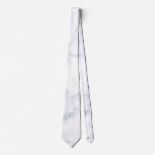 Modern Witte Marmer Stropdas (Voorkant)