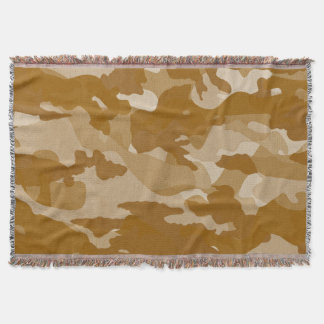 Modern Woestijn Aardetonen Camouflagepatroon Deken
