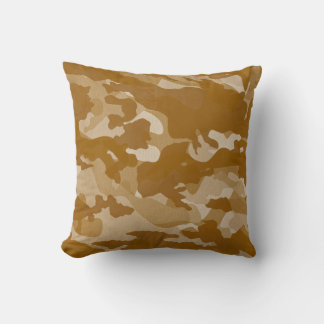 Modern Woestijn Aardetonen Camouflagepatroon Kussen