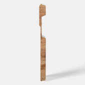 Modern Wood Geometric Pattern iPhone Case Hoesje (Linkerkant)