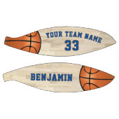 Modern Wood Player Naam Team Nummer Basketbal (Panelen)