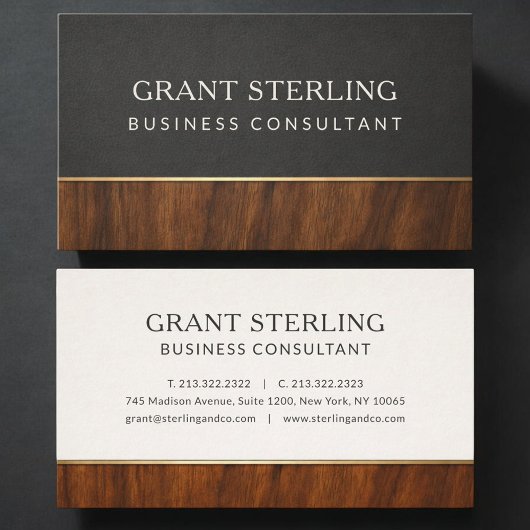 Modern Wood Professional Visitekaartje