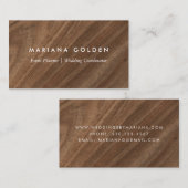 Modern Wood Visitekaartje (Voorkant / Achterkant)