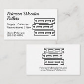 Modern Wooden Pallet Visitekaartje (Voorkant / Achterkant)