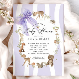 Modern Woodland Animals Baby shower Kaart