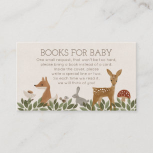 Modern Woodland Books for Baby Kaart