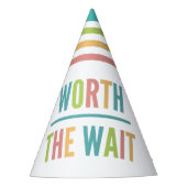 Modern Worth the Wait - Adoptie, New Baby Feesthoedjes (Voorkant)