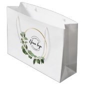 Modern Wreater Uw logo hier Aangepaste feestdag Groot Cadeauzakje (Achterkant Gekanteld)