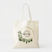 Modern Wreater Uw logo hier Aangepaste feestdag Tote Bag (Voorkant)