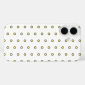 Modern Yellow Circle Dot Black Outline Pattern Case-Mate iPhone Case (Achterkant (horizontaal))