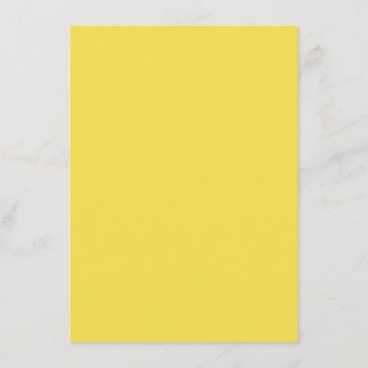 Modern Yellow & Gray Wedding Reception Pattern Informatiekaartje (Achterkant)