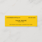 Modern Yellow Mini Visitekaartje (Voorkant)