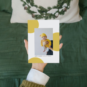 Modern Yellow Prettige feestdagen Foto