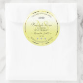Modern Yellow Product Labels juwelen Monogram Logo (Tas)